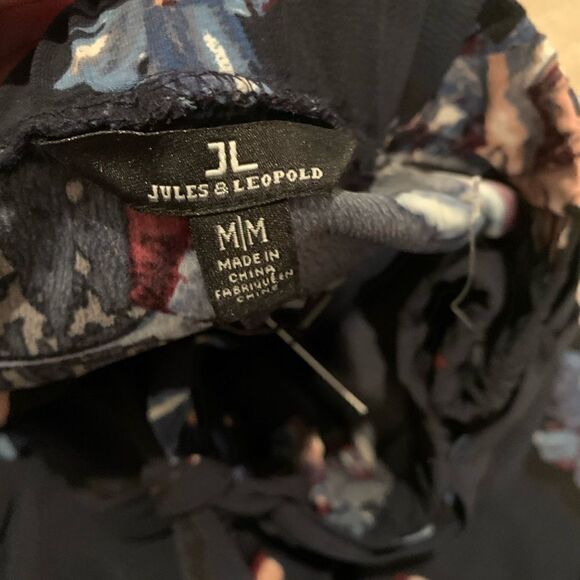 Medium Blue Printed Jules & Leopold Wide Leg Pant - Picture 5 of 8